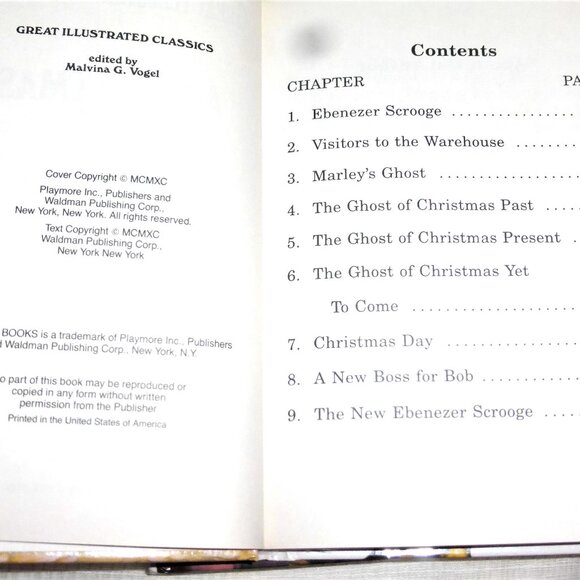 1990 Great Illustrated Classic Children's CHRISTMAS Library BOOK SET Stories - Picture 5 of 9